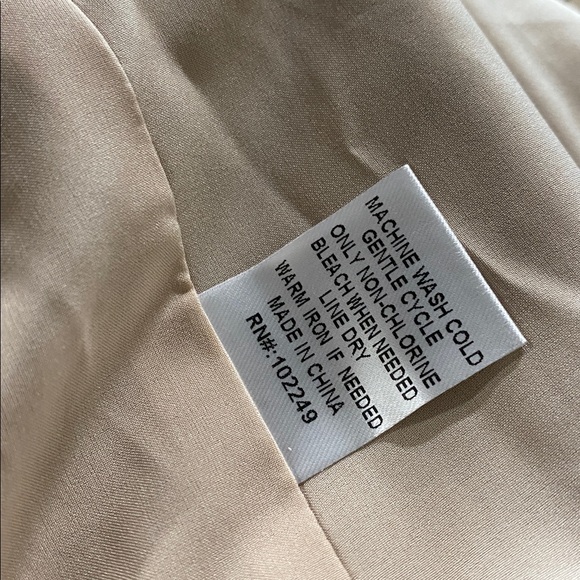 Skies Are Blue Sail Lightweight Double Breasted Blazer Tan - Size 3X - Picture 6 of 9